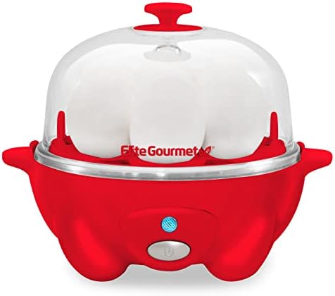  Elite Gourmet EGC-007B# Rapid Egg Cooker, 7 Easy-To-Peel, Hard, Medium, Black & ESM2207 Maxi-Matic Sandwich Panini Maker Grilled Cheese Machine Tuna Melt Omelets Non-Stick Surface, 2 Slice, Black