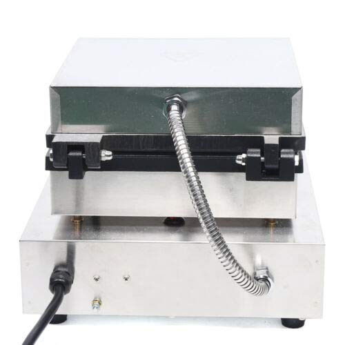  Electric Waffle Maker Machine 2000W, 4 Slice Nonstick Waffle Maker, Commercial Stainless Steel Square Waffle Maker, Temperature And Time Control, For Restaurant Bakeries Snack Bar Home, 50~300℃