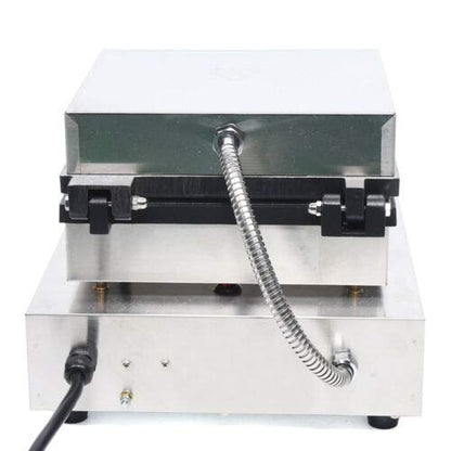  Electric Waffle Maker Machine 2000W, 4 Slice Nonstick Waffle Maker, Commercial Stainless Steel Square Waffle Maker, Temperature And Time Control, For Restaurant Bakeries Snack Bar Home, 50~300℃