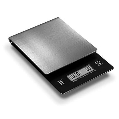  TTO Electronic Scale And Timer For Drip Coffee And Tea, High Precision, Unit Conversion, Auto Power Off