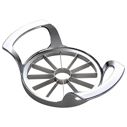  Apple Slicer, Upgraded Version 12 Slices Extra Large Apple Cutter, Stainless Steel Ultra-Sharp Apple Slicer And Corer, Pitter, Apple Divider Up To 4 Inches Fruit (Upgraded)