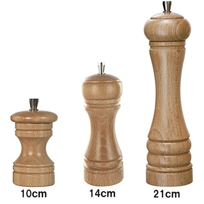  3-7/8-Inch Salt Mill, Beech Wood, Natural