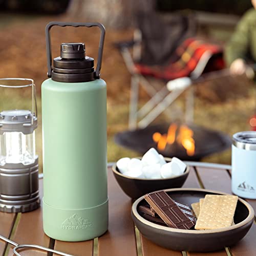  Adventure 67oz Insulated Water Bottle With Handle, Large Stainless Steel Thermos With Matching Rubber Boot, Double Wall Insulation Keeps Drinks Cold For 60 Hrs And Hot For 30 Hrs (Navy)