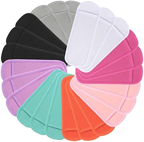  24 Pack Reusable Popsicle Bags Ice Pop Sleeves Antifreezing Sleeves,8 Colors