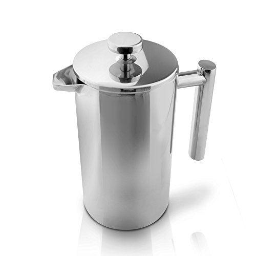  E CFD-03 Stainless Steel Cafetiere, Mirror, 3 Cup