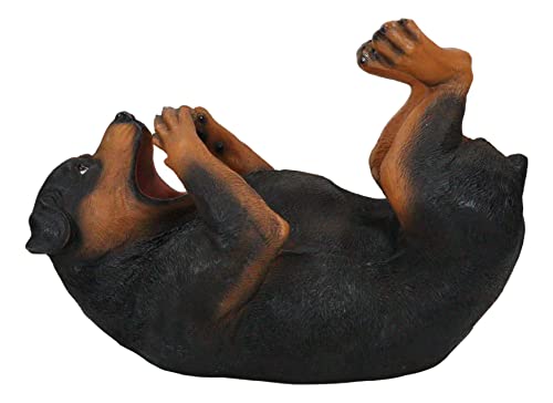  Lifelike Purebreed Pedigree Canine Adorable Rottweiler Butcher's Dog Wine Bottle Holder Figurine Statue As Kitchen Wine Cellar Centerpiece Decor Storage Organizer (Rottweiler)
