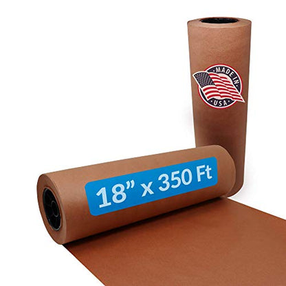  Made In USA | Bulk Value 18 In X 350 Ft (4200 In) Reli. Pink Butcher Paper Roll | Food Grade Peach Kraft Paper For BBQ | Butcher Paper For Smoking Meat | Unwaxed, Meat Wrapping, Meat Smoking (Pink)