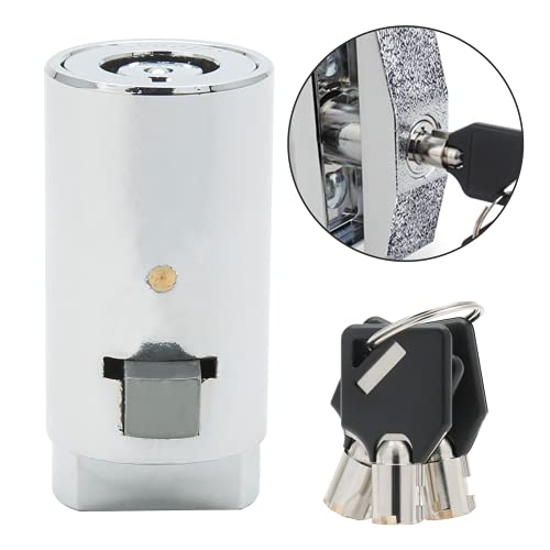  Universal Vending Machine Lock And Key, Soda Machine Lock With Tubular Keyway, Snack Machine Lock Candy Machine Lock Replacement For Coke Machine, Gumball Machine (Keyed Alike)