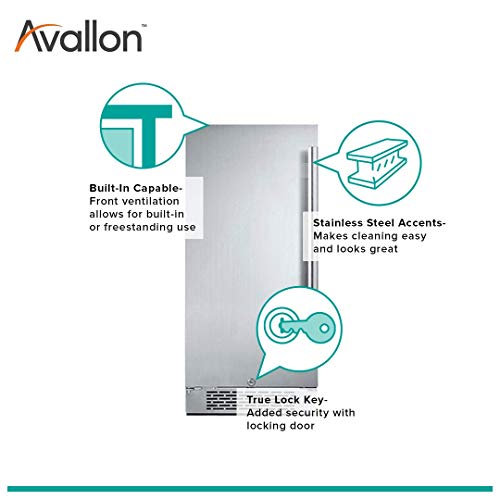  3.3 Cu Ft Built-In 15" Refrigerator - Left Hinge