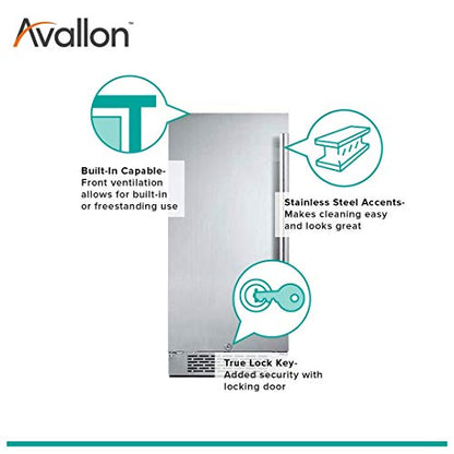  3.3 Cu Ft Built-In 15" Refrigerator - Left Hinge