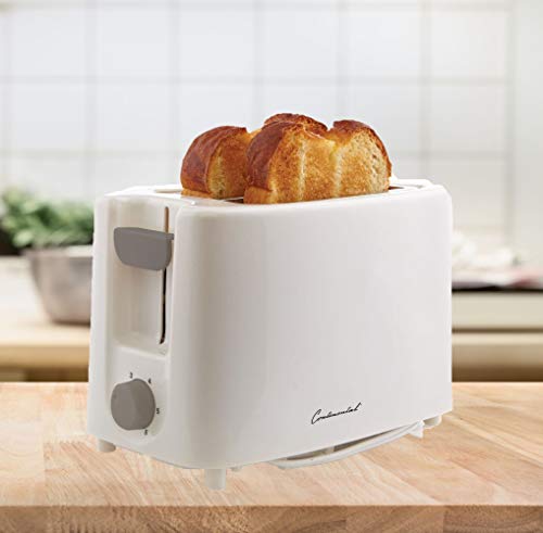  -TT011 Electric Toaster, 2 Slice, White