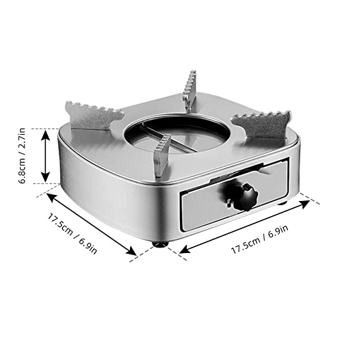  XIXIAN Mini Alcohol Stove Burner Stainless Steel Adjustable Firepower Windproof Drawer Style Burner For Barbecue Hotpot Outdoors Cooking