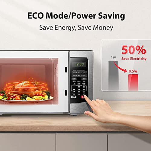  AC25CEW-SS Digital Toaster Oven + Toshiba EM131A5C-SS Microwave Oven With Smart Sensor