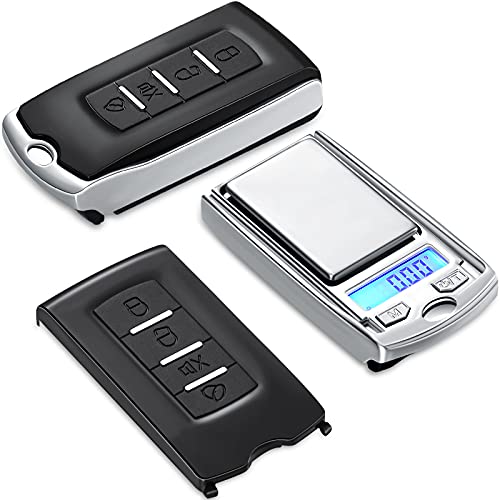  Mini Portable Gram Scale 200g/ 0.01g Mini Digital Pocket Scale Car Key Shape Electronic Scale With Battery For Jewelry, Herb, Food (4)