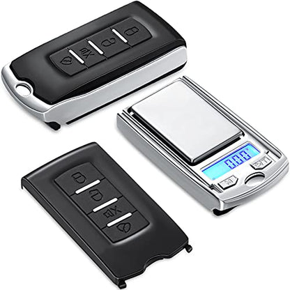  Mini Portable Gram Scale 200g/ 0.01g Mini Digital Pocket Scale Car Key Shape Electronic Scale With Battery For Jewelry, Herb, Food (4)
