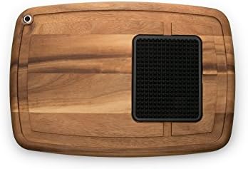  Kansas City Carving Board With Juice Channels, 22 X 15 X 2.5 Inches, Acacia Wood