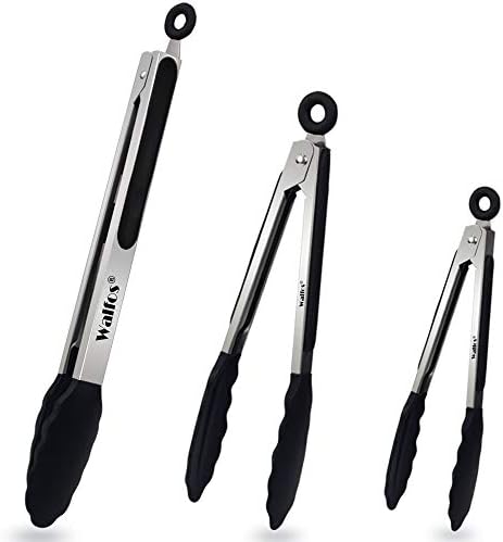  17 Inch Extra Long Grill Tongs, Ultimate Stainless Steel BBQ Tongs For Grilling, Cooking, BBQ/Barbecue, Buffet And Turning Food