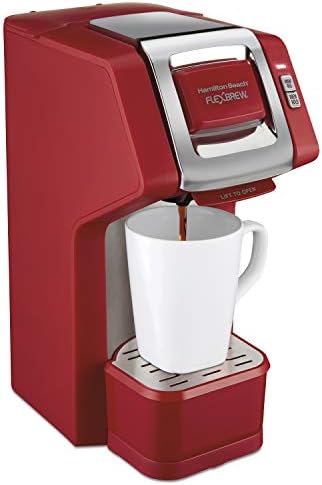 Hamilton Beach 49900 FlexBrew Single-Serve Coffee Maker Compatible With Pod Packs And Grounds, 8 Ounces, Black-Fast Brewing