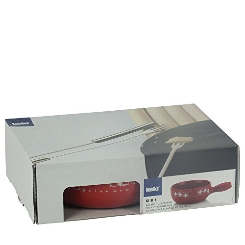  (ケラ) 2L Red Uri Fondue Pot, サイズ:∅22.5×32×H10cm