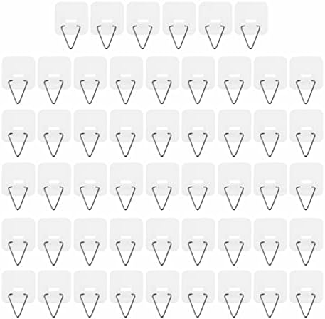  Picture Frame Hanger 100 Pcs Adhesive Plate Hanger Vertical Plate Holders Invisible Sticky Wall Hanger Hooks For Plate Pictures Wall Art Decoration 3. 2X3. 2CM Wall Mount Clothes Rack