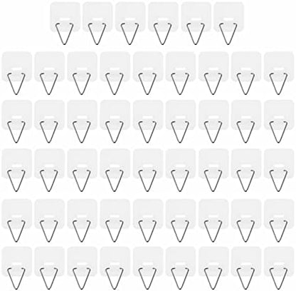  Picture Frame Hanger 100 Pcs Adhesive Plate Hanger Vertical Plate Holders Invisible Sticky Wall Hanger Hooks For Plate Pictures Wall Art Decoration 3. 2X3. 2CM Wall Mount Clothes Rack