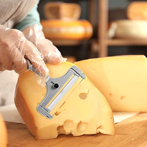  Cheese Slicer With Wire Adjustable Cheese Slicer For Block Cheese Heavy Duty Stainless Steel Cheese Slicers With Wire For Soft And Semi Hard Cheeses