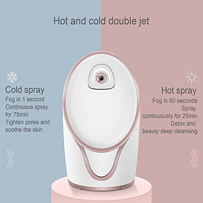  CUCERA Hot And Cold Spray Face Steamer Nano Hydrating Sprayer Steam Face Steamer Household Open Pores Small