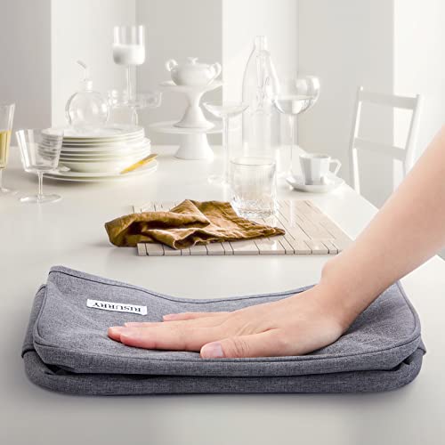  Toaster Dust Cover With 2 Pockets And Top Handle, Compatible With Cuisinart 2 Slice Toaster, Dust And Fingerprint Protection, Machine Washable, Grey