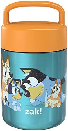  Kids' Vacuum Insulated Stainless Steel Food Jar With Carry Handle, Thermal Container For Travel Meals And Lunch On The Go, 12 Oz, Lilo And Stitch