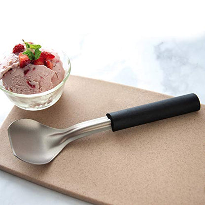  Ada Cutlery Ice Cream Scoop-Black Resin Handle Made In The USA, 9-1/4 Inches