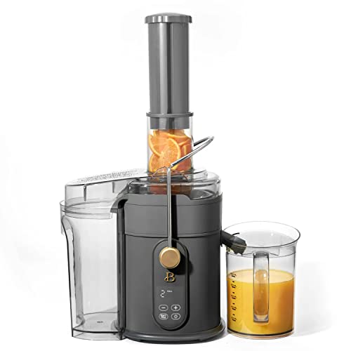 GENERIC Beautiful 5-Speed 1000W Electric Juice Extractor With Touch Activated Display, By Drew Barrymore (Oyster Gray)
