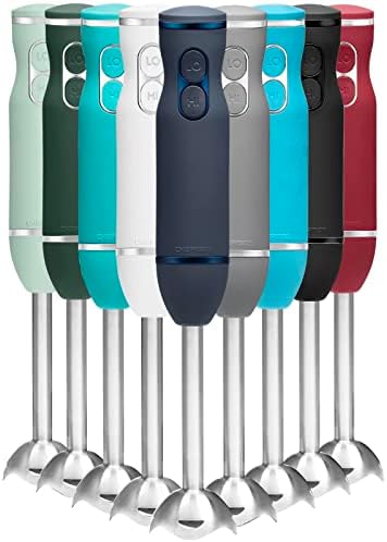  Immersion Stick Hand Blender With Stainless Steel Blades, Powerful Electric Ice Crushing 2-Speed Control Handheld Food Mixer, Purees, Smoothies, Shakes, Sauces & Soups, Sage