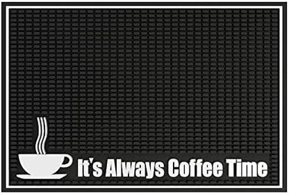  Offee Mat Rubber Backed Absorbent Hide Stain Dish Drying Mat/Dish Mat For Coffee Bar Accessories Fit Under Coffee Pot Espresso And Protect Kitchen Counter From Coffee Machine Mess