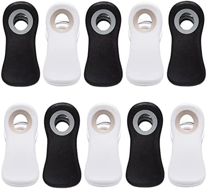  All Purpose Magnetic Clips - Chip Clips, Bag Clips, Food Clips, Refrigerator Magnets Clips For Bread Bags, Snack Bags And Food Bags (Pack Of 10, Deep Colors)