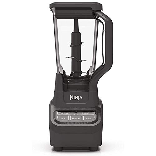 Ninja Professional BL710WM 1000 Watt Smoothie Maker Margarita Mixer Ice Crusher Food Processor Kitchen Blender (Renewed)
