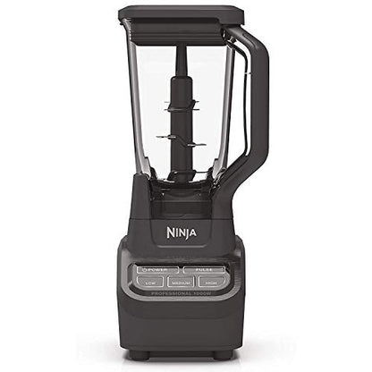 Ninja Professional BL710WM 1000 Watt Smoothie Maker Margarita Mixer Ice Crusher Food Processor Kitchen Blender (Renewed)