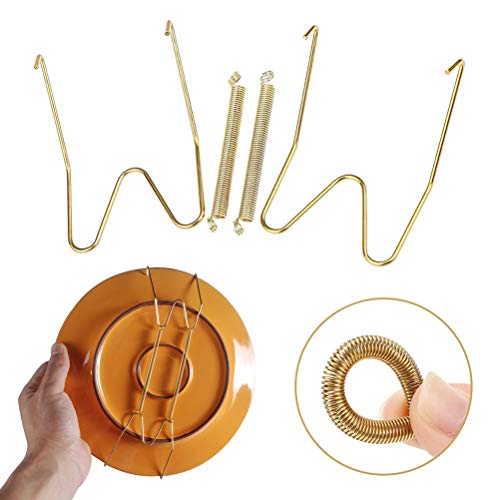  12 Pack Wall Plate Hangers 6/8/10 Inch Invisible Vertical Plate Holders With 12Pcs Wall Hooks For Decorative Plates Antique Plates And Art
