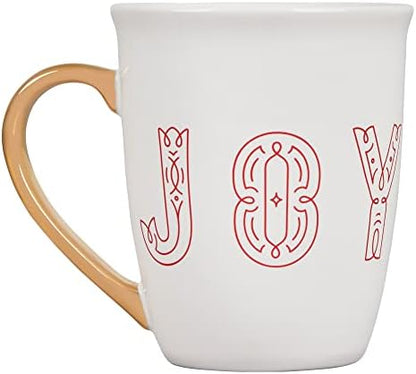Le Creuset Stoneware Noel Collection: Santa Mug, 14 Oz, White W/Applique