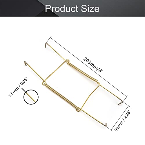  Plate Hanger 7.99" U Type Stainless Steel Plate Hangers Invisible Wall Hooks For Walls Compatible Decorative Plates Hooks Dish Display Holder Golden 8PCS
