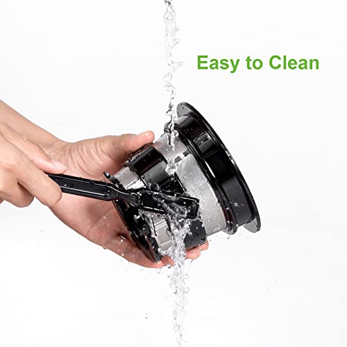  Slow Press Masticating Juicer,Easy To Clean,BPA Free,Vegetable,Fruits Juice,Compact,Black