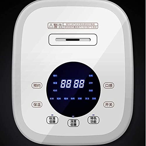  Low Sugar Rice Cooker Is Fully Automatic, 3L Home Multi-Function Rice Cooker, Thickened Non-Sticking Inner Lined, Rice Soup Is Separated, 2-4 People