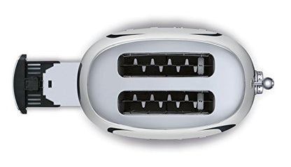 Smeg TSF01SSUS 50's Retro Style Aesthetic 2 Slice Toaster, Chrome