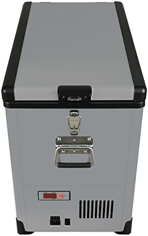  FM-452SG 45 Quart Slimfit Portable Refrigerator, AC 115V/ DC 12V Real Freezer For Car, Home, Camping, RV-8°F To 50°F, Charcoal, Gray