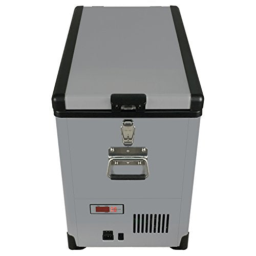  FM-452SG 45 Quart Slimfit Portable Refrigerator, AC 115V/ DC 12V Real Freezer For Car, Home, Camping, RV-8°F To 50°F, Charcoal, Gray