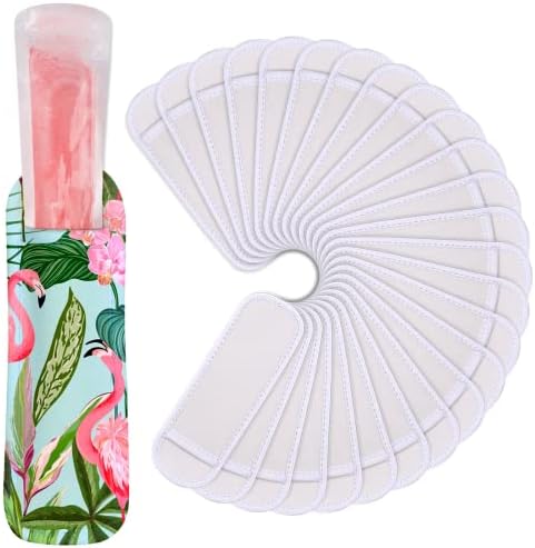  24 Pack Reusable Popsicle Bags Ice Pop Sleeves Antifreezing Sleeves,8 Colors