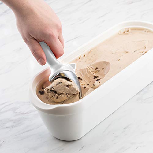  Tilt Scoop (White) -Kitchen Gadget & Tool For Frozen Treats, Ice Cream, Sorbet, Gelato/Giftable Utensil &, 1 EA