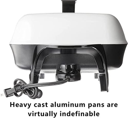  16 Inch Nonstick Electric Skillet - Roasts, Fries, Grills, Stews, Bakes, And Makes One-dish Meals.
