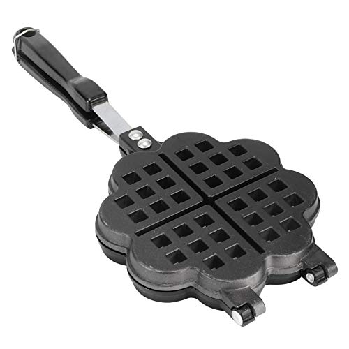  DIY Waffle Maker Iron Heart Shaped Belgium Waffle Mold Gas Stove Pan Egg Cake Breakfast Household Baking Tray