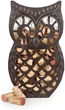  5599 Lighthouse Wine Cork Holder And Farmhouse Home Decor Kitchen Accessory, Set Of 1, White