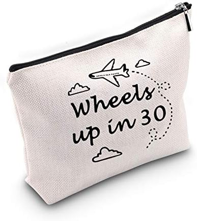  TSOTMO TV Show Merchandise Zipper Pouch Criminal TV Show Inspired Gift Wheels Up In 30 Makeup Bag Gift For Fans (Wheels BLK)